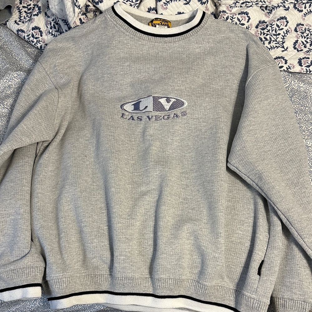 Las Vegas Gray Crewneck Sweater